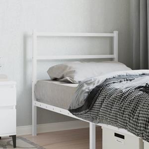 VidaXL Hoofdbord 90 cm metaal wit