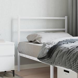 VidaXL Hoofdbord 100 cm metaal wit