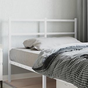 VidaXL Hoofdbord 120 cm metaal wit