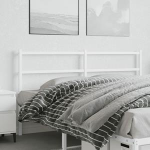 VidaXL Hoofdbord 160 cm metaal wit
