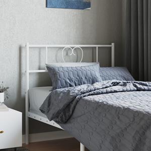 VidaXL Hoofdbord 75 cm metaal wit