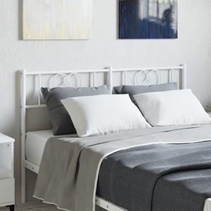 VidaXL Hoofdbord 150 cm metaal wit