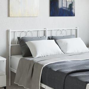 VidaXL Hoofdbord 160 cm metaal wit