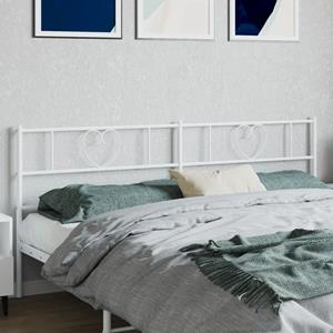 VidaXL Hoofdbord 193 cm metaal wit