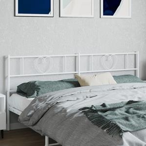 VidaXL Hoofdbord 200 cm metaal wit