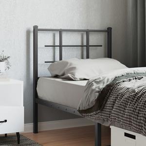VidaXL Hoofdbord 80 cm metaal zwart