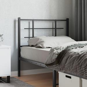 VidaXL Hoofdbord 100 cm metaal zwart