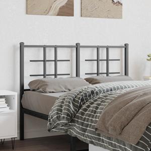 VidaXL Hoofdbord 120 cm metaal zwart