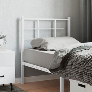 VidaXL Hoofdbord 75 cm metaal wit