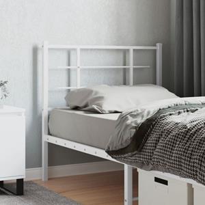 VidaXL Hoofdbord 100 cm metaal wit
