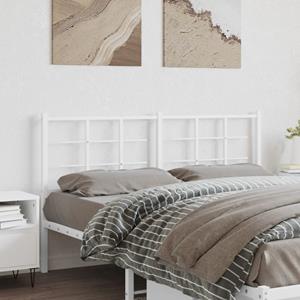 VidaXL Hoofdbord 160 cm metaal wit