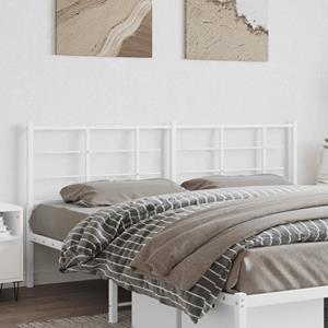 VidaXL Hoofdbord 180 cm metaal wit