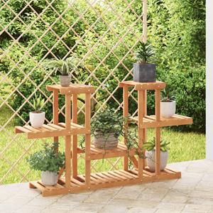VidaXL Plantenstandaard 110x25x73 cm massief vurenhout