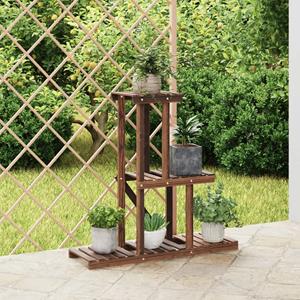 VidaXL Plantenstandaard 81x25x75,5 cm massief vurenhout