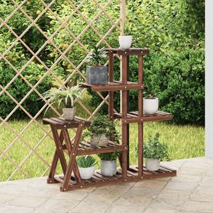 VidaXL Plantenstandaard 95x25x96 cm massief vurenhout