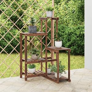 VidaXL Plantenstandaard 62,5x61,5x101,5 cm massief vurenhout