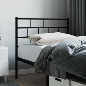 VidaXL Hoofdbord 75 cm metaal zwart