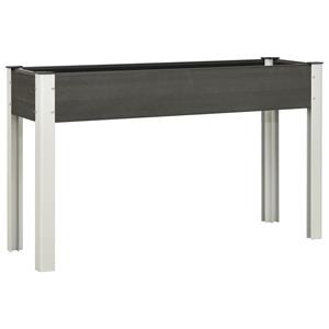 VidaXL Plantenbak verhoogd 120x40x75 cm HKC grijs