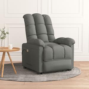 VidaXL Massagestoel stof donkergrijs