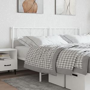 VidaXL Hoofdbord 180 cm metaal wit
