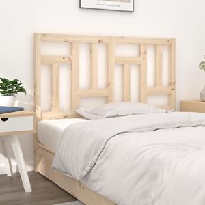 VidaXL Hoofdbord 125,5x4x100 cm massief grenenhout