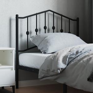 VidaXL Hoofdbord 90 cm metaal zwart