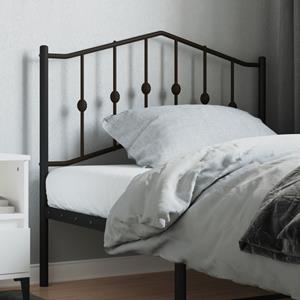 VidaXL Hoofdbord 100 cm metaal zwart