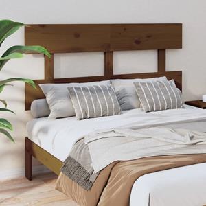VidaXL Hoofdbord 144x3x81 cm massief grenenhout honingbruin