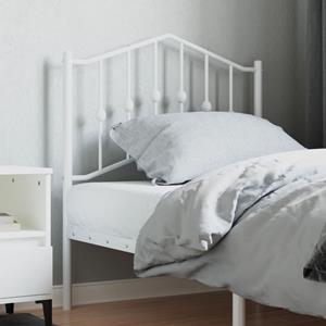 VidaXL Hoofdbord 80 cm metaal wit