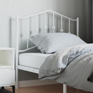 VidaXL Hoofdbord 90 cm metaal wit