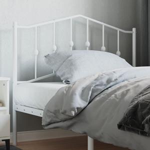 VidaXL Hoofdbord 107 cm metaal wit