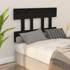 VidaXL Hoofdbord 78,5x3x81 cm massief grenenhout zwart