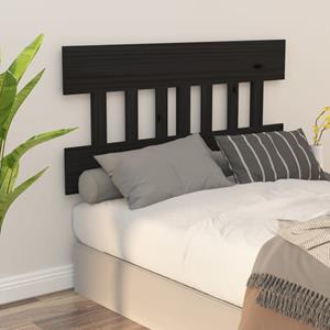 VidaXL Hoofdbord 153,5x3x81 cm massief grenenhout zwart 8720287010104