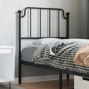 VidaXL Hoofdbord 75 cm metaal zwart