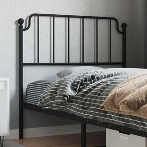 VidaXL Hoofdbord 100 cm metaal zwart