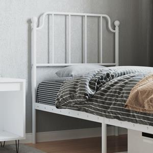 VidaXL Hoofdbord 75 cm metaal wit