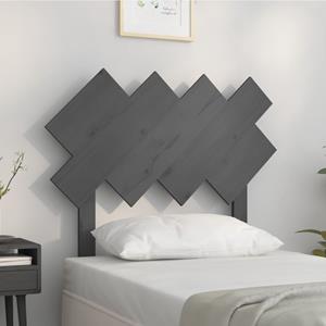 VidaXL Hoofdbord 92x3x81 cm massief grenenhout grijs