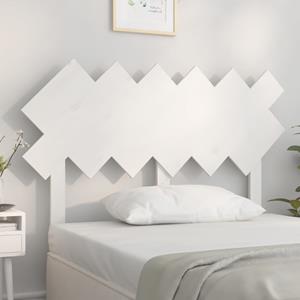 VidaXL Hoofdbord 122,5x3x80,5 cm massief grenenhout wit 8720287010920