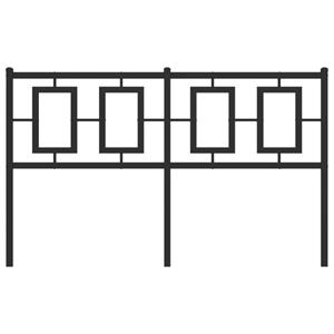 vidaXL Hoofdbord 140 cm metaal zwart