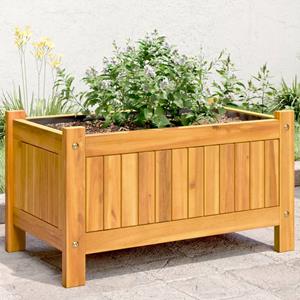 VidaXL Plantenbak met voering 54x31x30 cm massief acaciahout