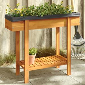 VidaXL Plantenbak verhoogd 90x30x75 cm massief acaciahout