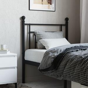 VidaXL Hoofdbord 75 cm metaal zwart