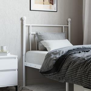 VidaXL Hoofdbord 80 cm metaal wit