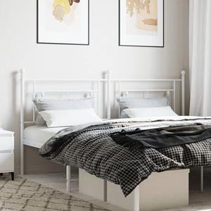 VidaXL Hoofdbord 180 cm metaal wit