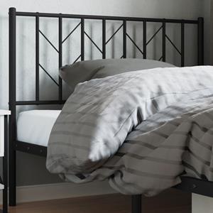 VidaXL Hoofdbord 107 cm metaal zwart