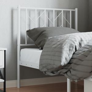 VidaXL Hoofdbord 75 cm metaal wit
