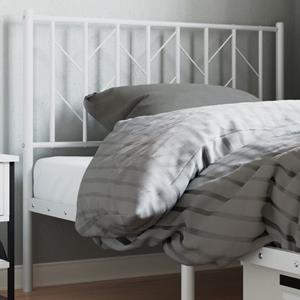 VidaXL Hoofdbord 100 cm metaal wit
