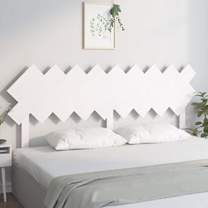 VidaXL Hoofdbord 178x3x80,5 cm massief grenenhout wit