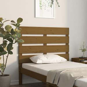 VidaXL Hoofdbord 100x3x80 cm massief grenenhout honingbruin