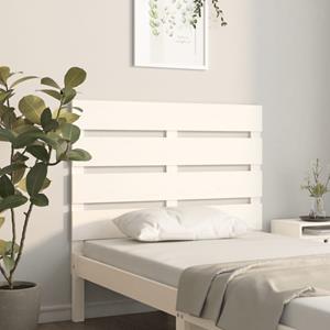 VidaXL Hoofdbord 75x3x80 cm massief grenenhout wit